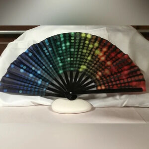 FairySandy Large Rave Fan. 25” wide. 15” tall New